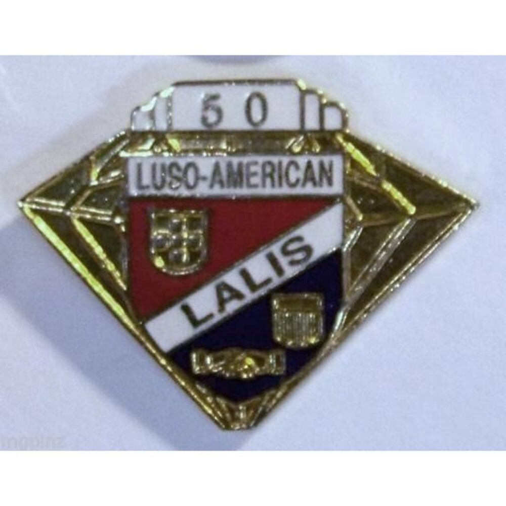 LALIS Luso American Life Insurance Society, Portuguese based -50yr Tie tack
